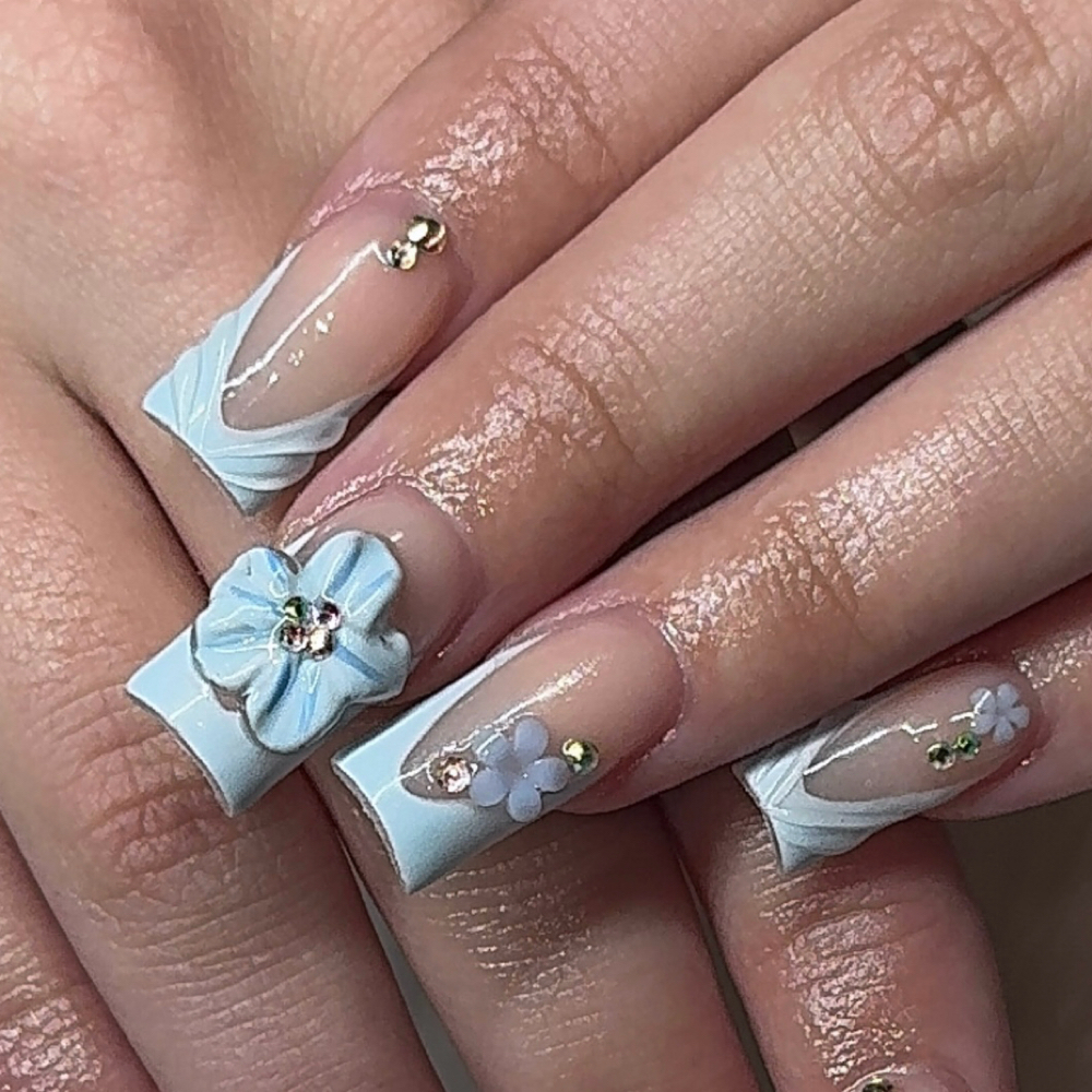 Medium acrylic nails at nailsbyfabi in redondo beach, CA