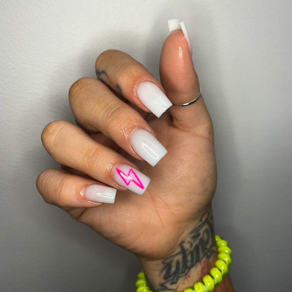 hand drawn designs- 2 nails