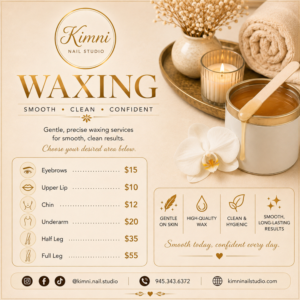 Waxing at Kimni Nail Studio in Red Oak, TX