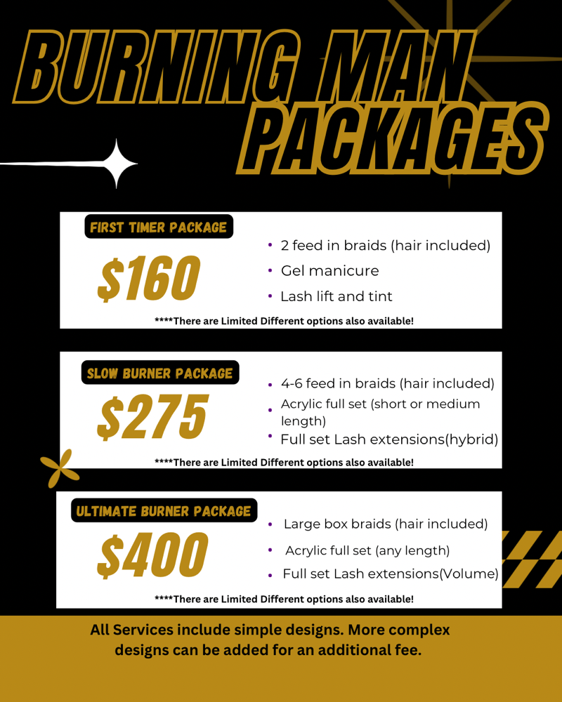 Burning Man Packages