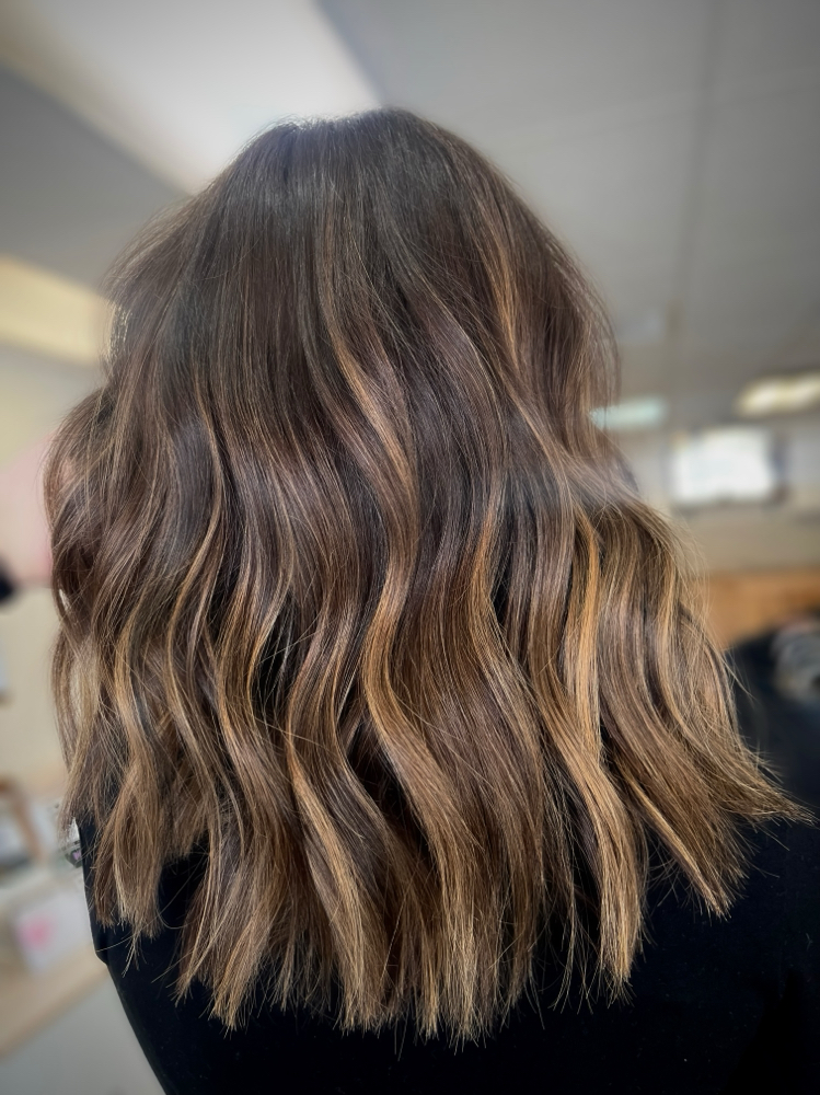 partial highlight + retouch