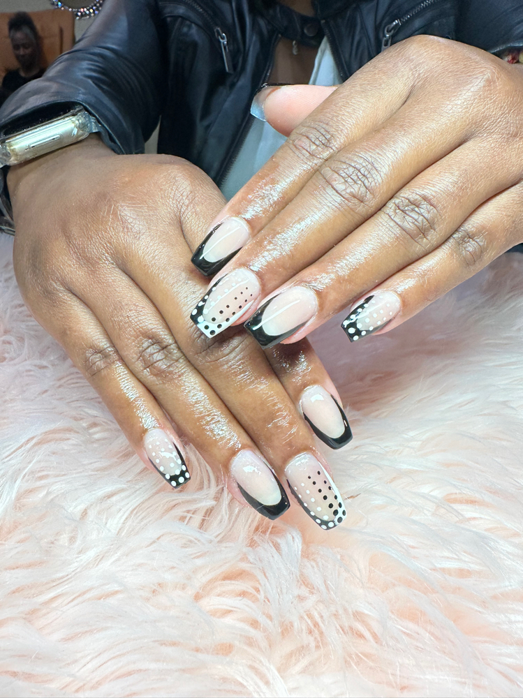 Acrylic Full Set With Designs