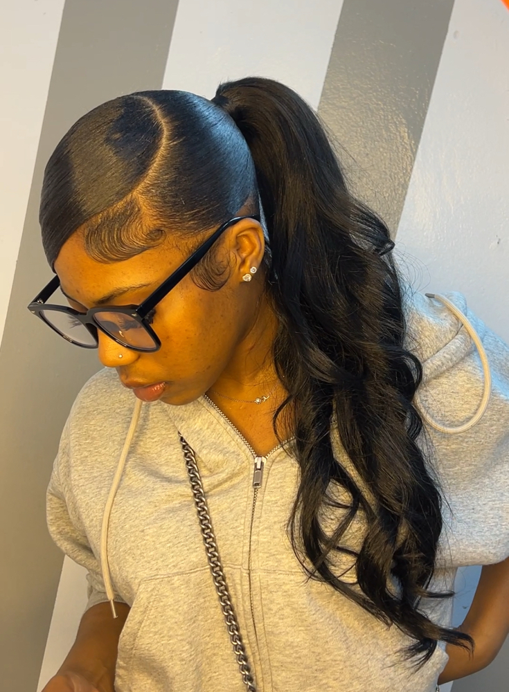Slick Ponytails at HairByYaya in San Francisco, CA