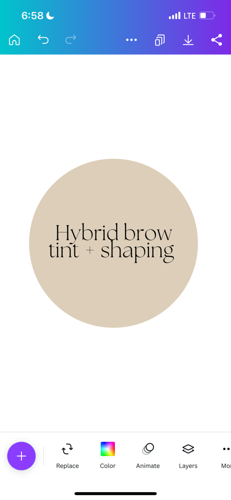 Hybrid Stain + Eyebrow Wax + Shaping