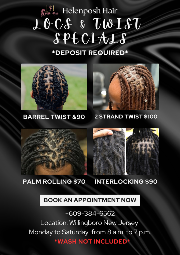 LOCS AND TWIST SPECIALS