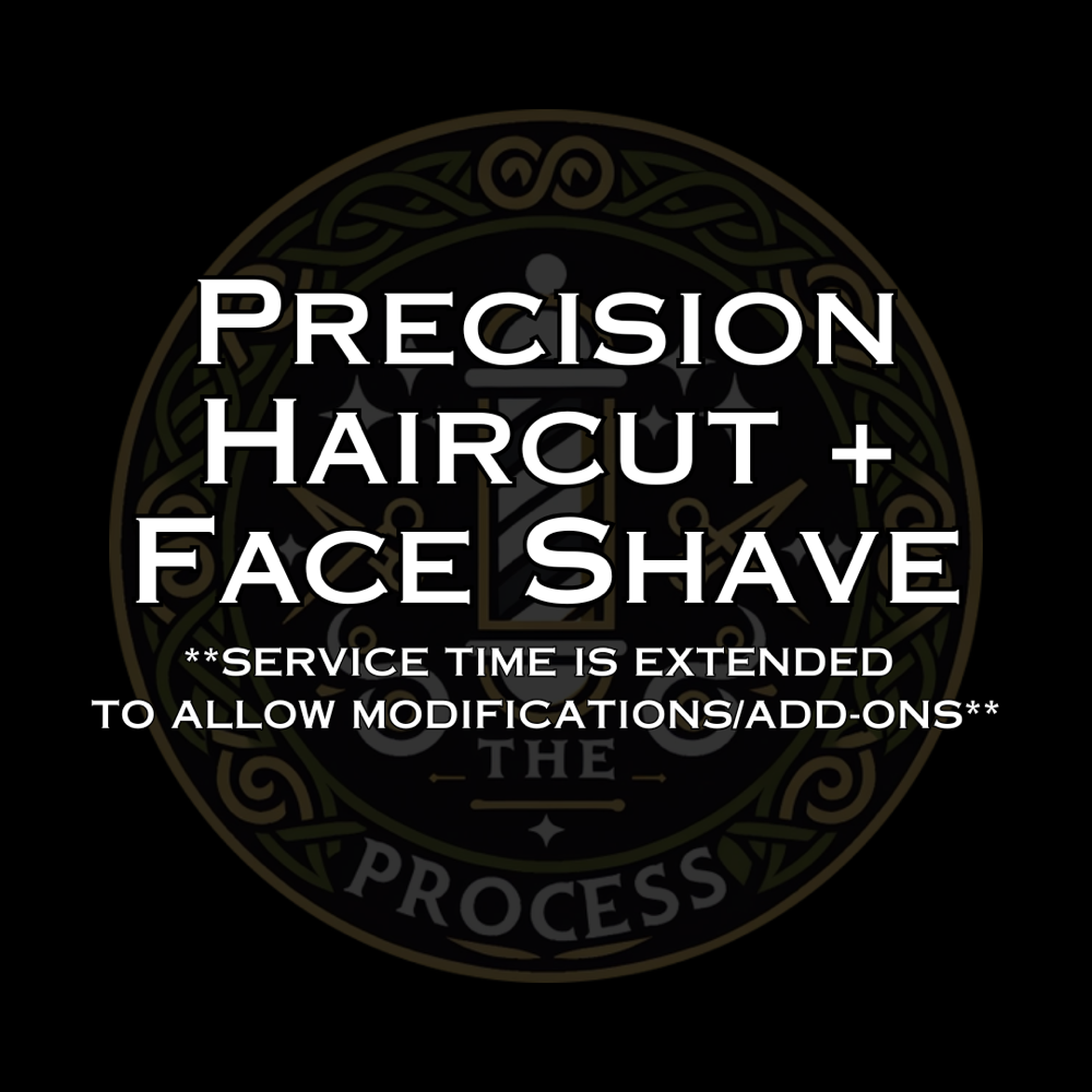 Precision Haircut + Face Shave