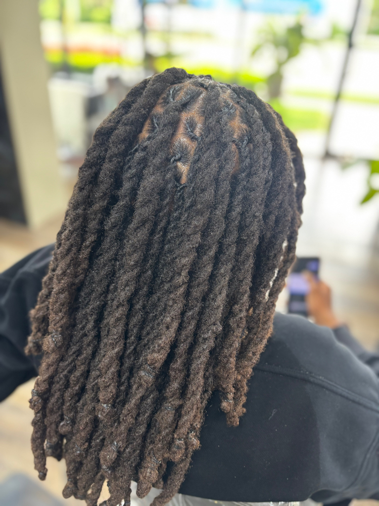 Two Strand Twists (Loc’d Hair) at J. Street The Stylist in Farmington, MI
