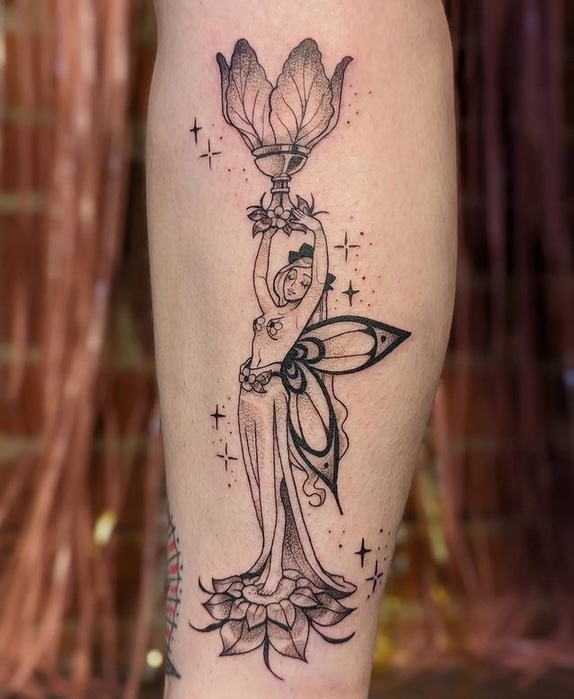 Whimsical Illustrative Tattoo