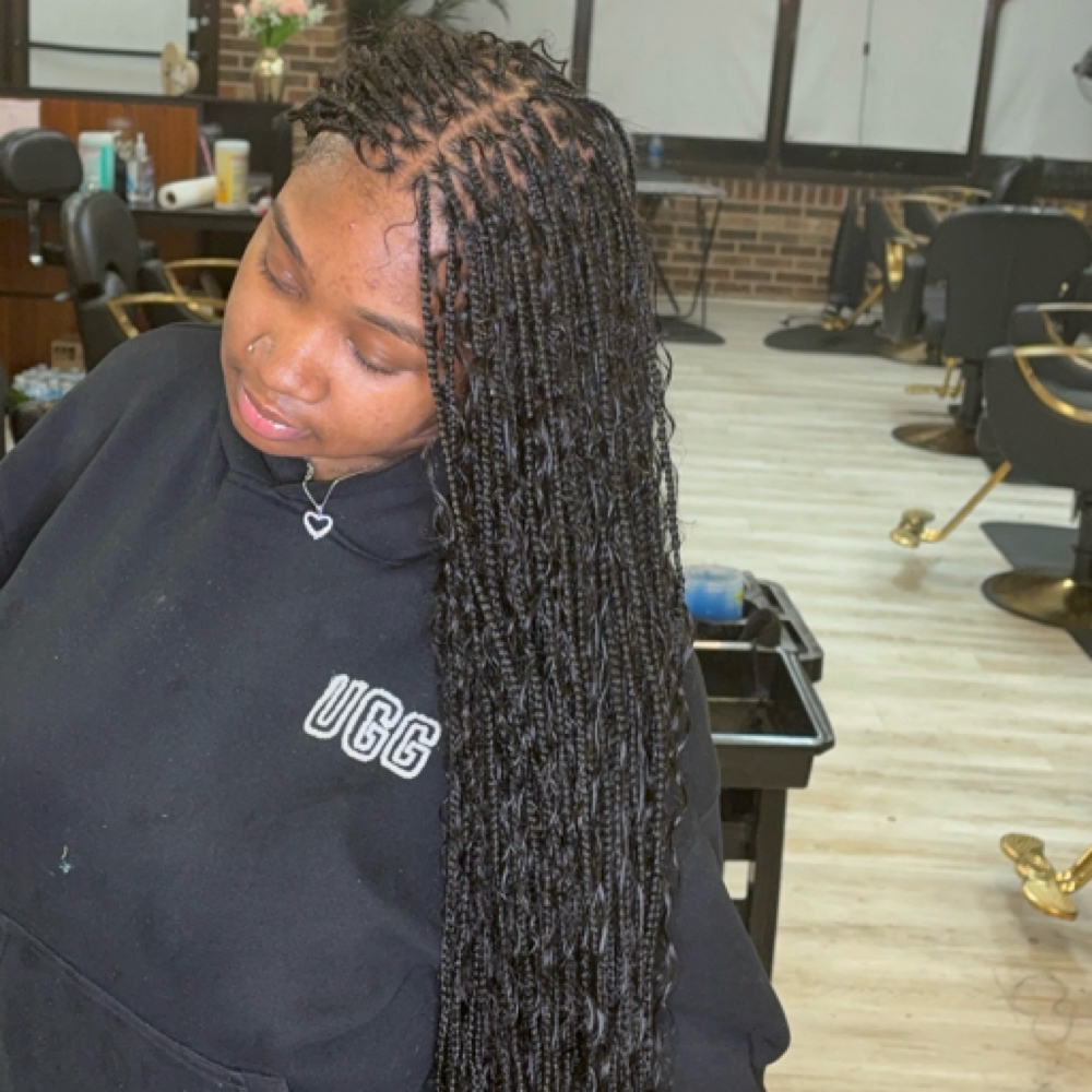 Small Boho&bora (bring Boho) at Blessing braiding bar in South Holland, IL