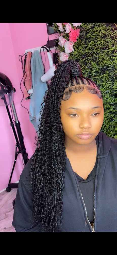 Small Boho Stitch Ponytail