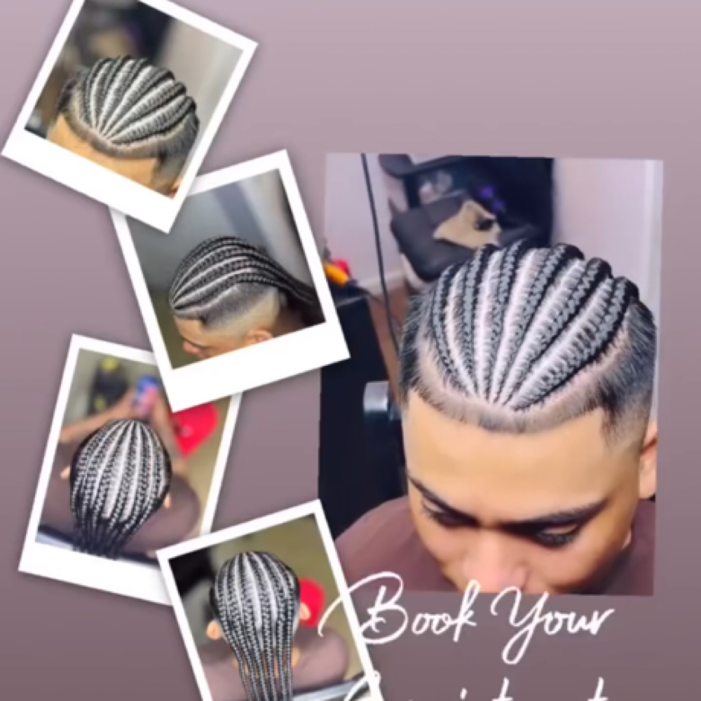 Cornrows Undercut at MakeBraids_byVG in Willimantic, CT