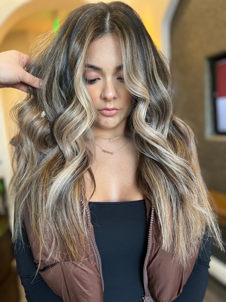 Full Balayage & Toner