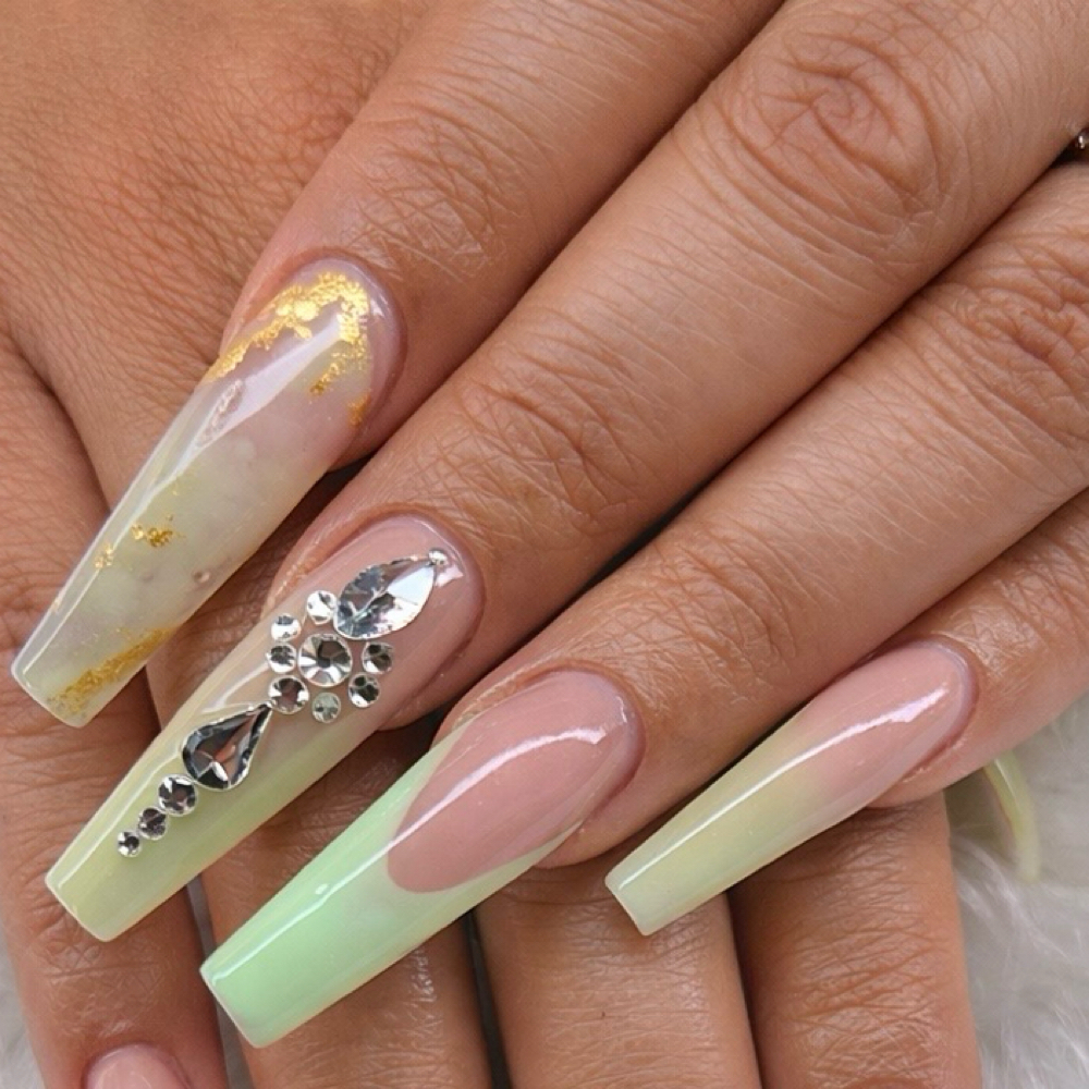 Elegant FullSet at Rebel nails in New York, NY