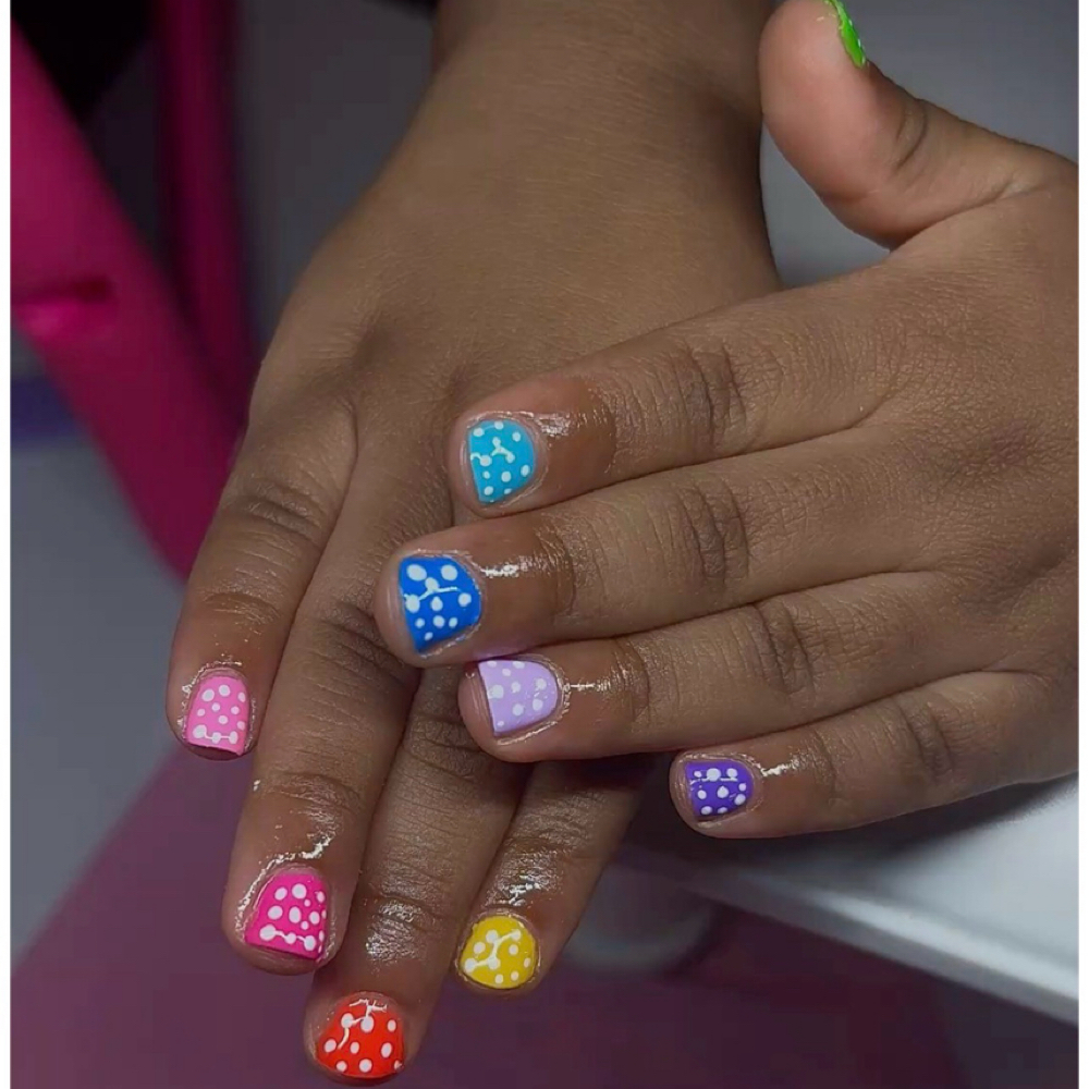 Kid Gel Nails (Natural) at Glitter & Giggles Nail Spa in Gulfport, MS