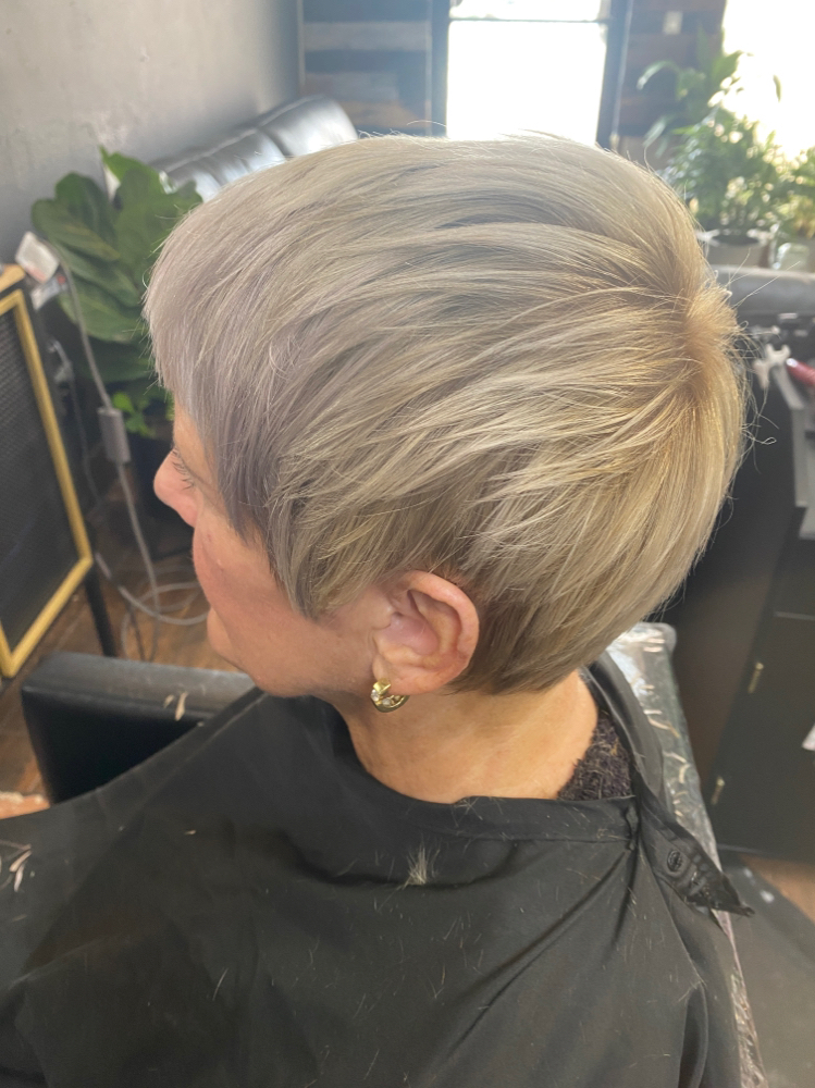 Ladies Short Haircut x Blowdry