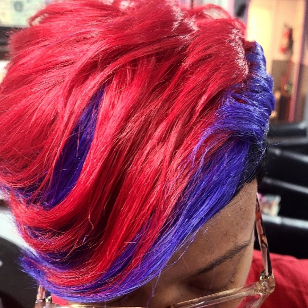 Hair Holographic Coloring at Chon's Unique House of Hair in Detroit, MI