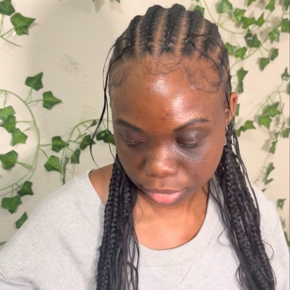 Medium Stitch Braids (10-12) at The Braids Doctor in Houston, TX