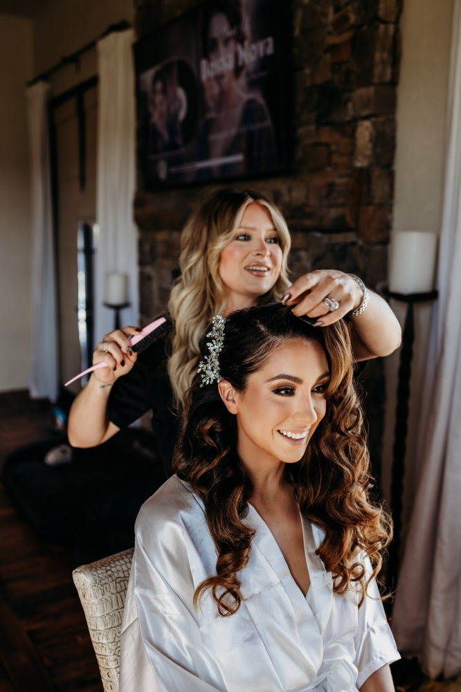 Bridal hair & Make Up On Location