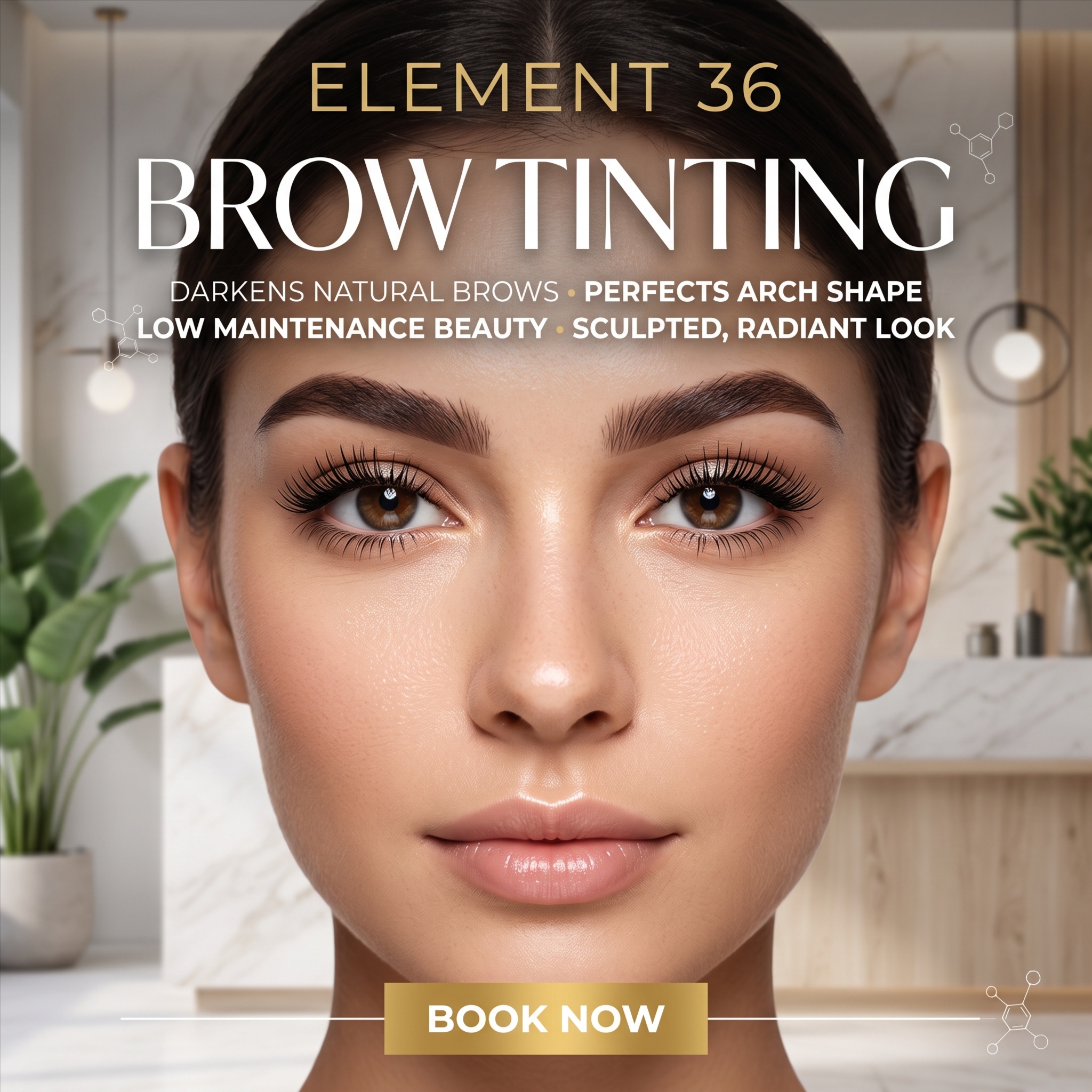Eyebrow Tinting at Element 36 Spa in Pinckney, MI