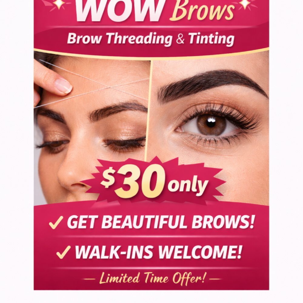 WOW BROWS (eyebrow Threading+ Tint) at EXPRESS THREADING AND SKIN STUDIO in Pawtucket, RI