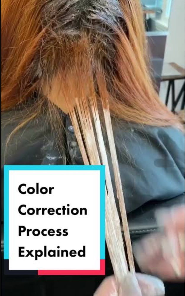 Color correction at JessFIXXhair in Lubbock, TX