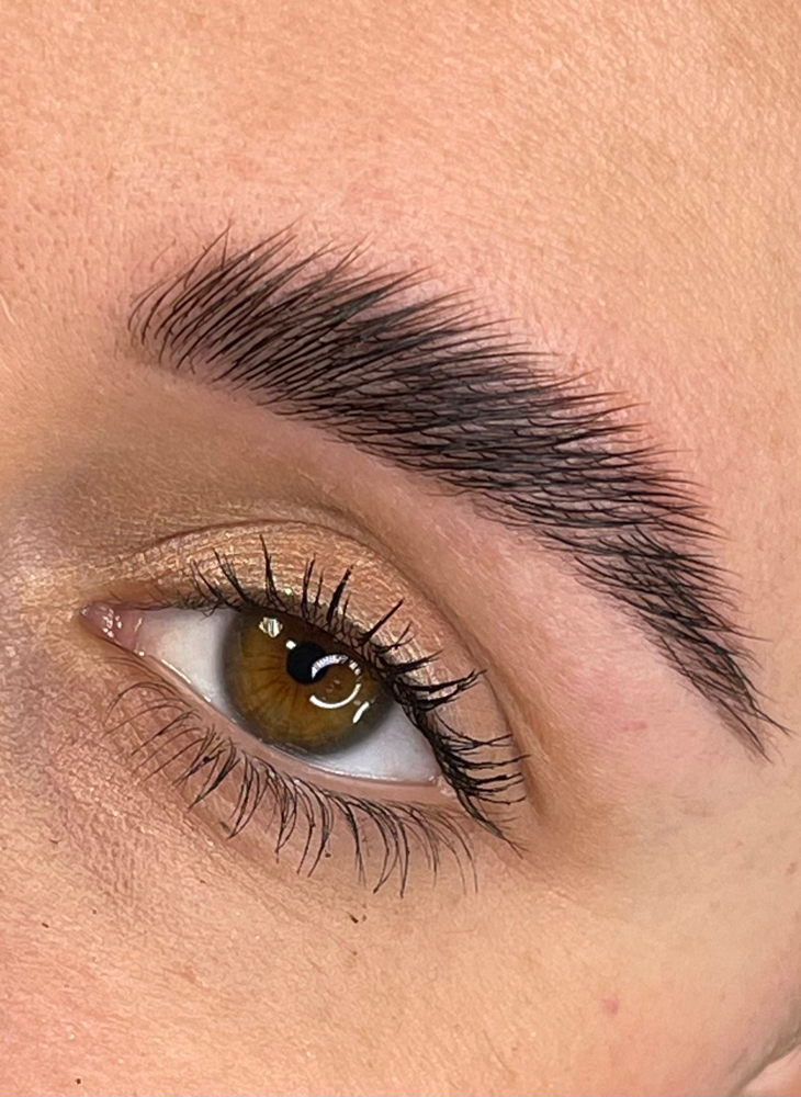 Brow Lamination, shape and tint