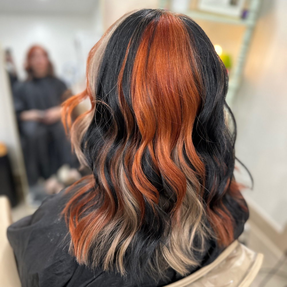 Multi Block Color at Alyssa’s Vivid Vibes in Clute, TX