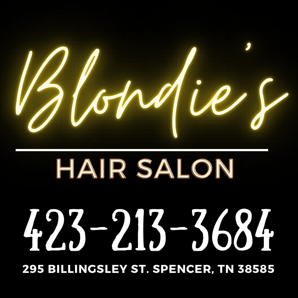 Add-on blowdry & Style at Blondie’s in Spencer, TN