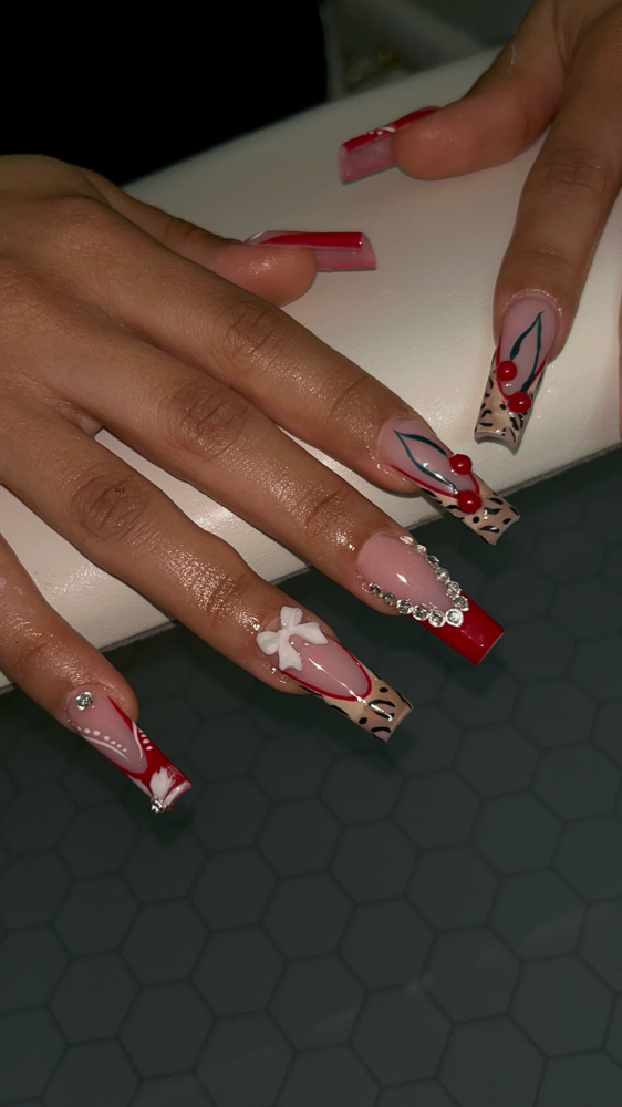 Mom nail & toe combo Freestyle🌸