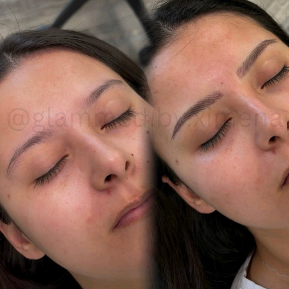 Nano Stroke Brow-on Virgen Brows at Glammed by Ximena in Midland TX, TX