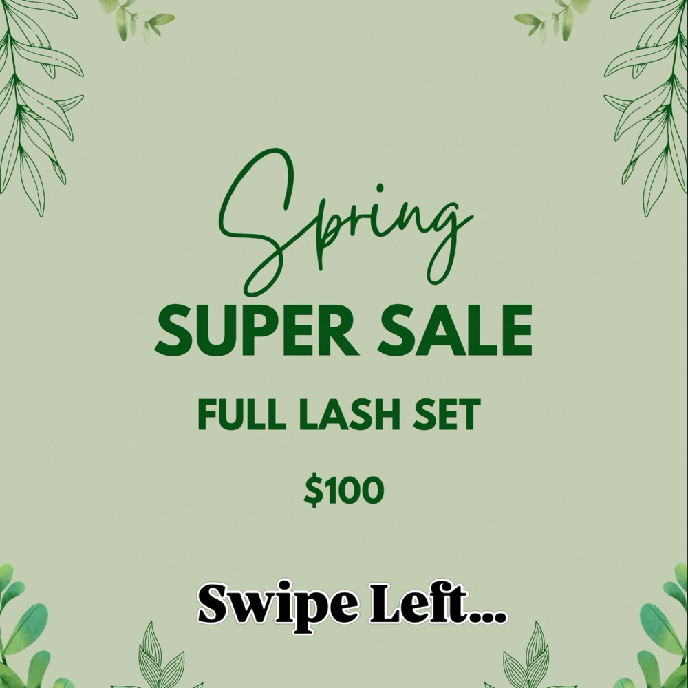 Spring Full Lash Set Promo at Fox Box by Melissa Ortiz in Modesto, CA