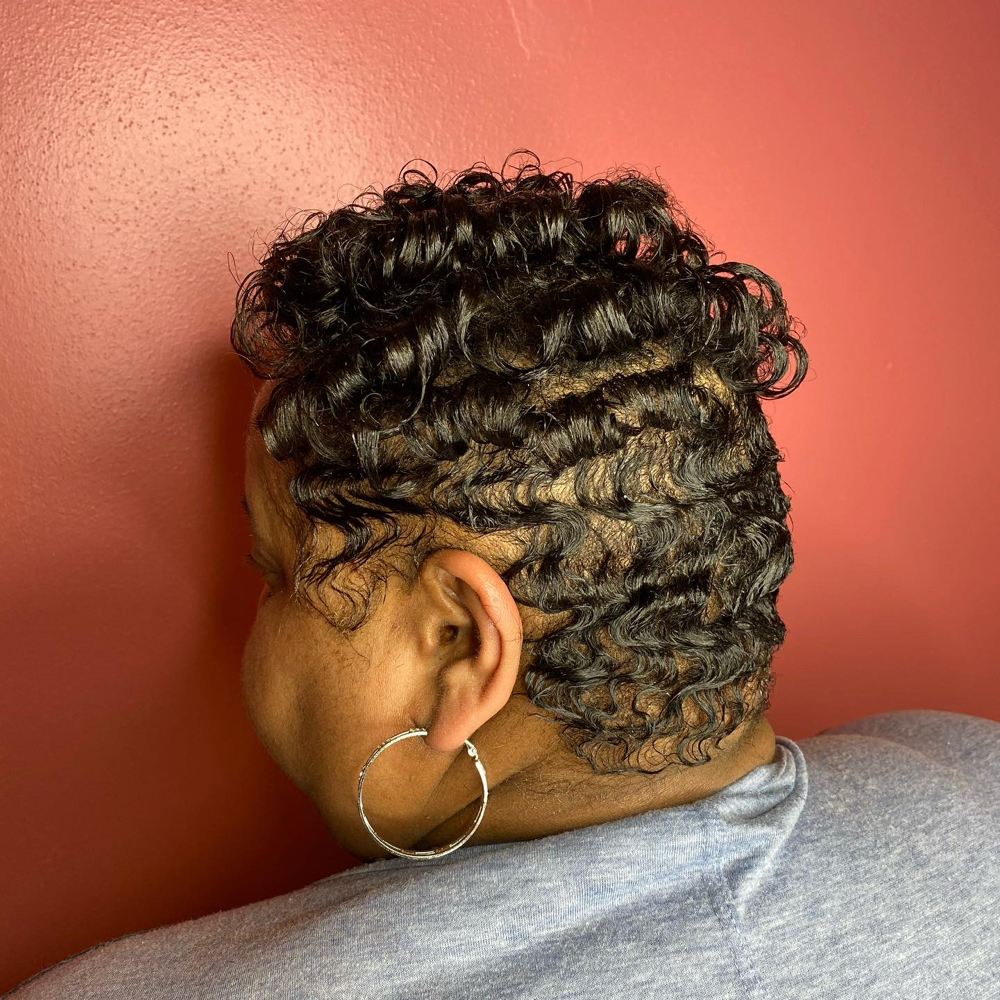 Finger Wave — Pixie cut