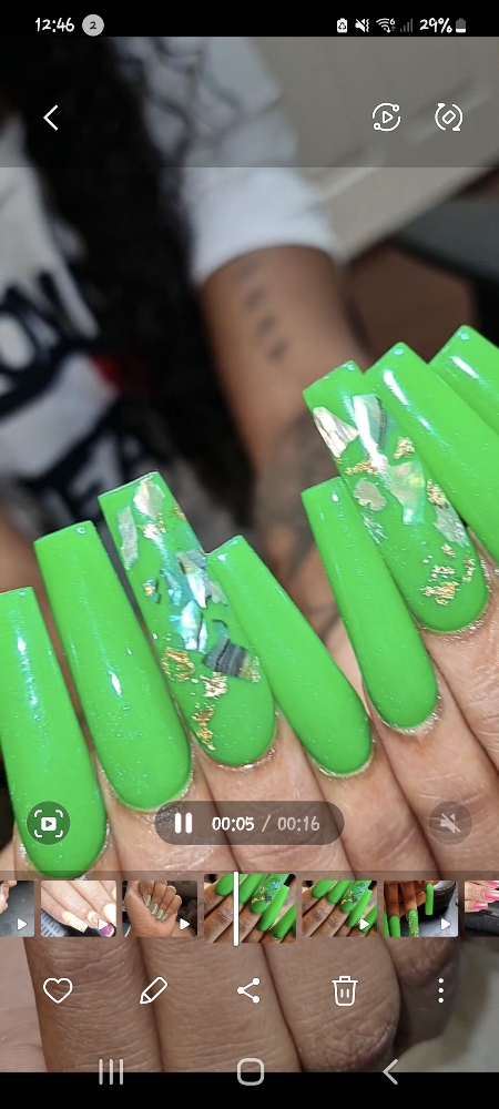Long One Color Acrylic