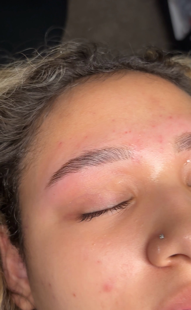 Brow lamination, wax, Hybrid Stain