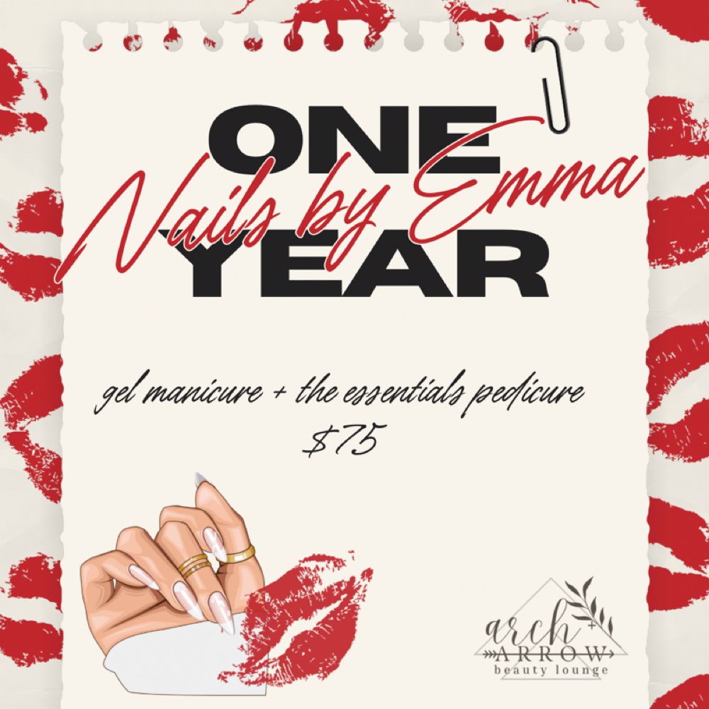 February Mani + Pedi ❤️🍒💋 at Arch + Arrow Beauty Lounge in Zanesville, OH