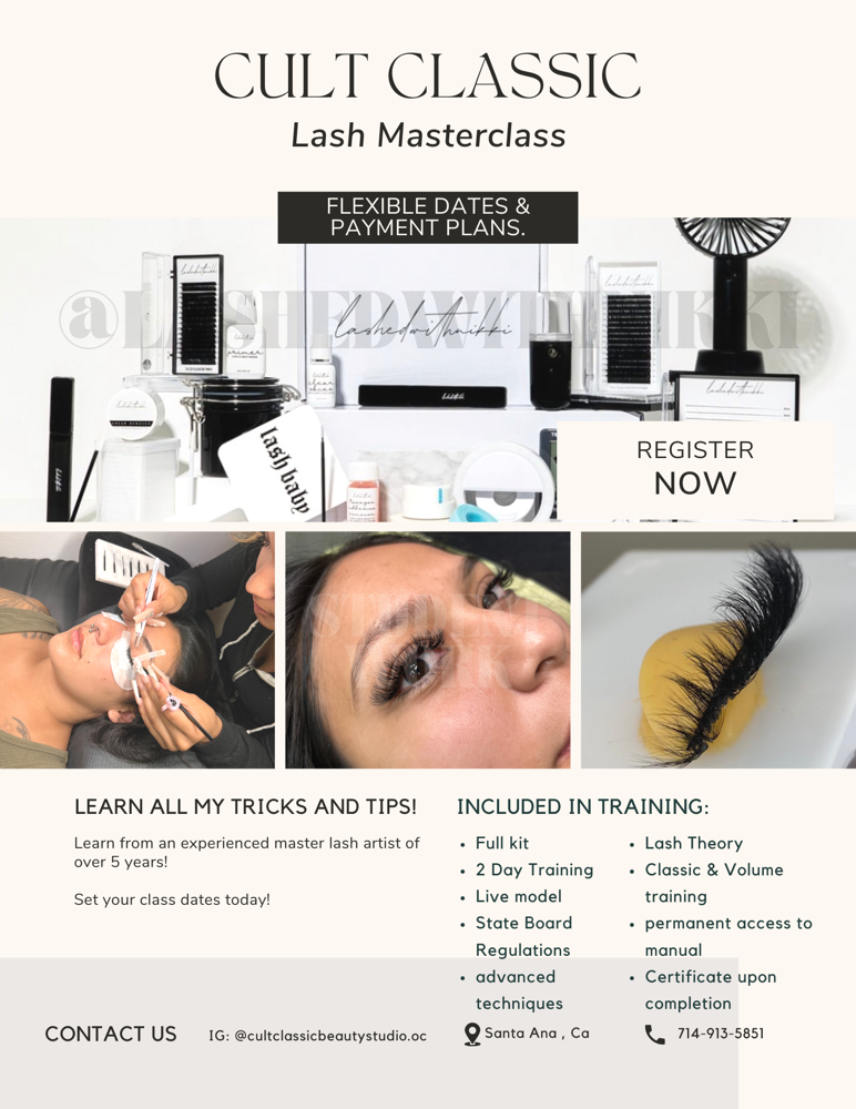 Lash Extensions Masterclass