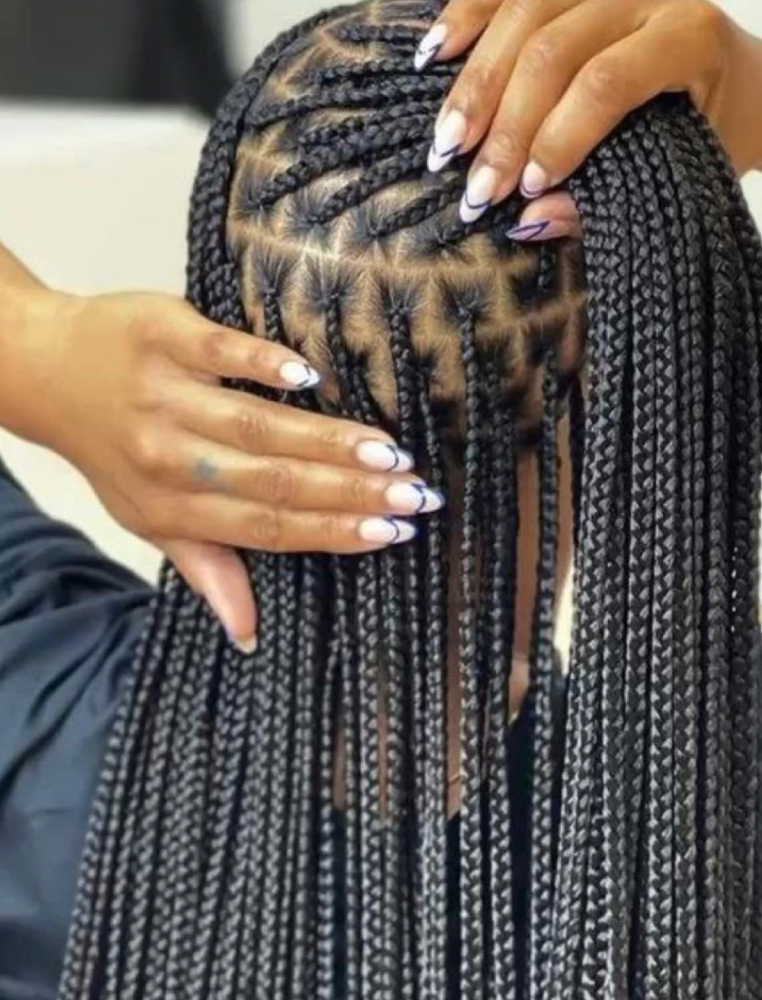 Small Knotless Box Braids