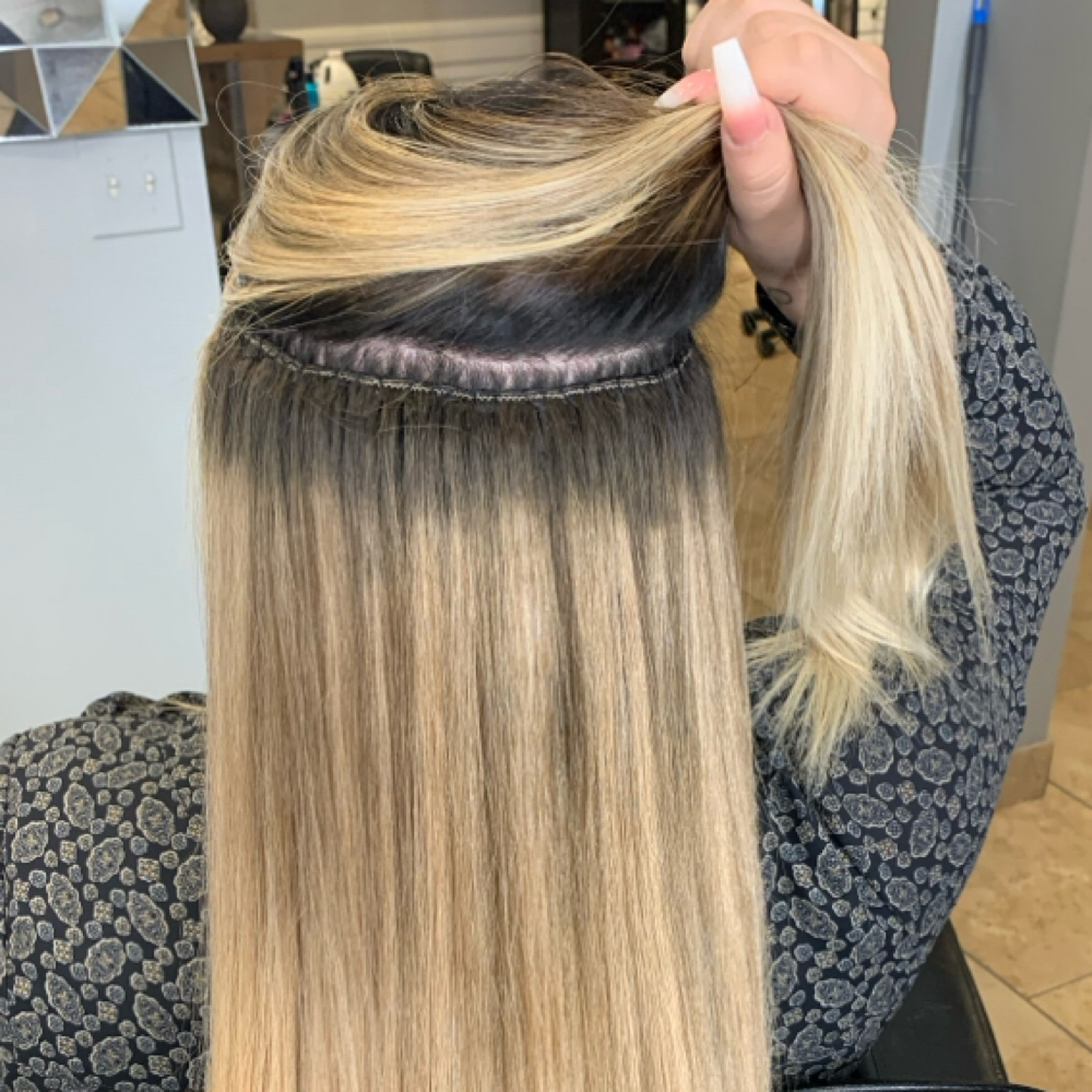 Sew In Weft Extension Application at Hairbliss in Martinez, CA