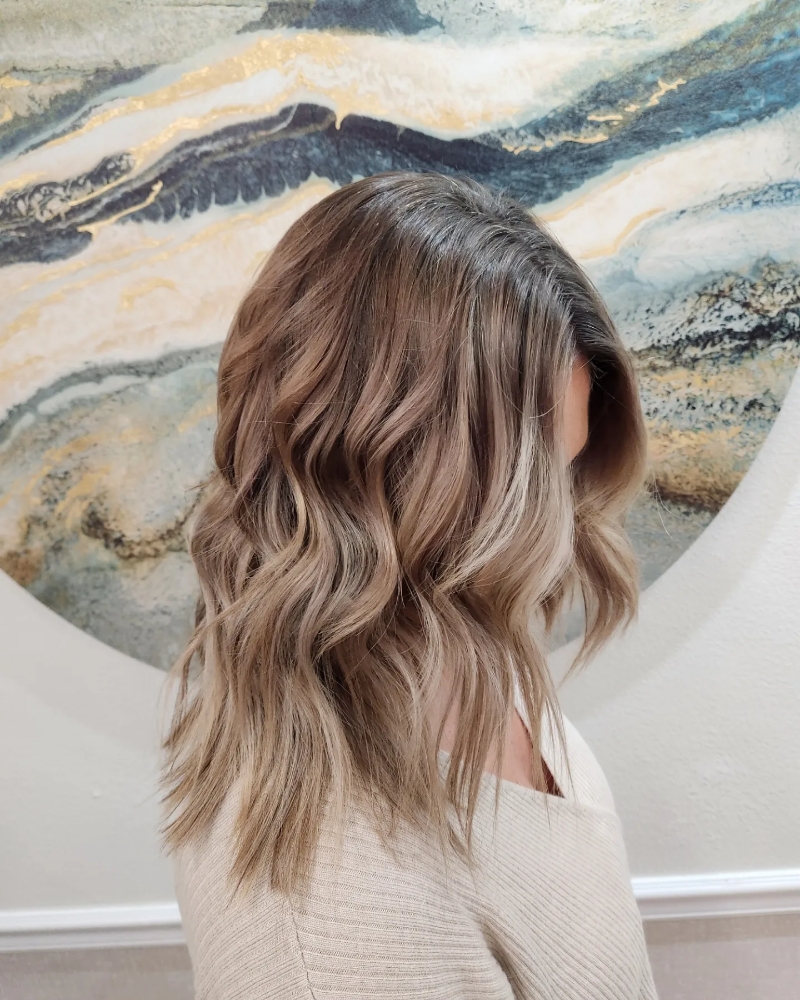 Full Root Color With Balayage at Stacey Jaennette in Eugene, OR