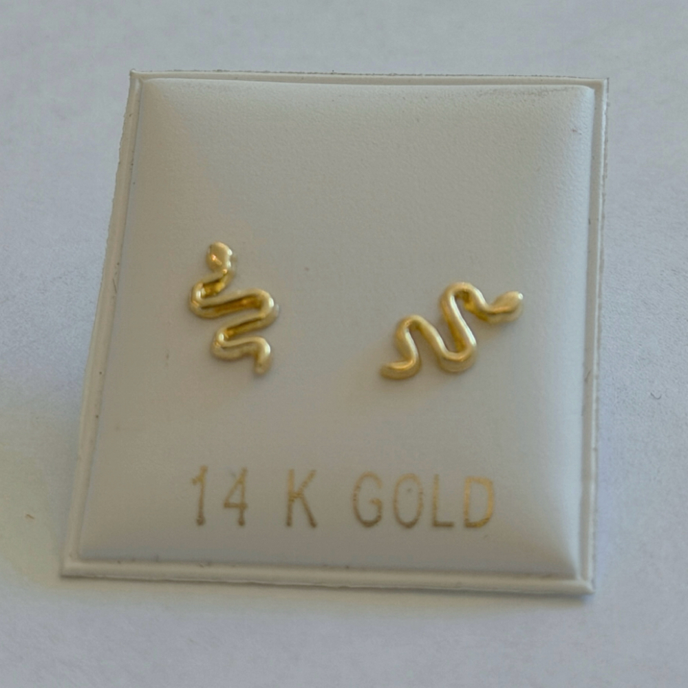 14K Snake Earings at Nude Skin Aesthetics in San Pedro, CA