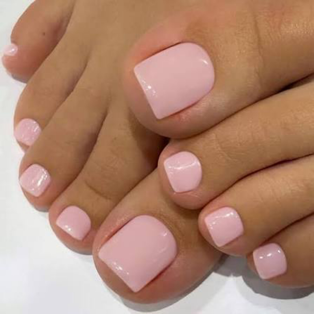 Regular polish change on feet at Renee & Co. Salon in Delray Beach, FL