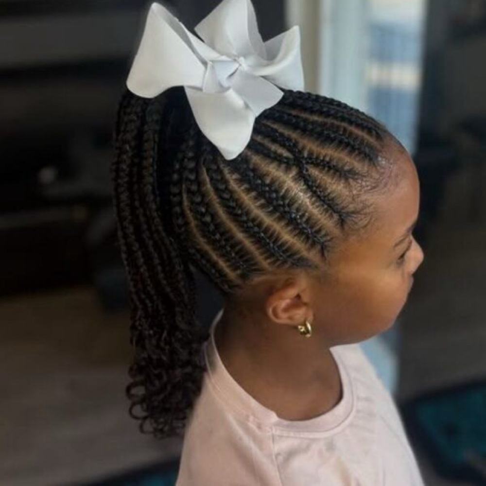 Kids Ponytail With Extension