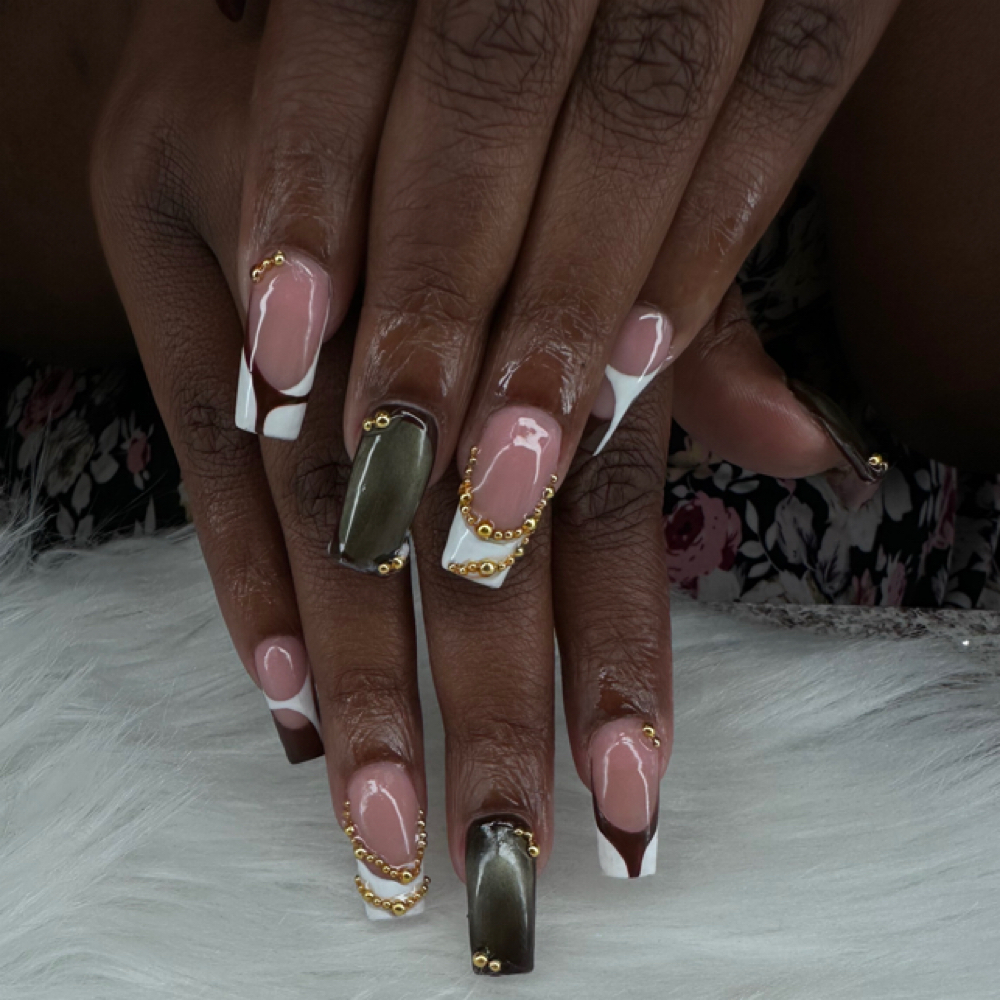 Color Acrylic - Full Set (one color at Natis Nail Spa in San Marcos, TX