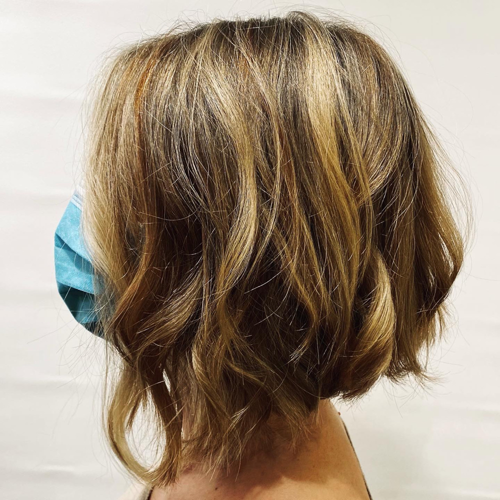 Partial Balayage With A Haircut