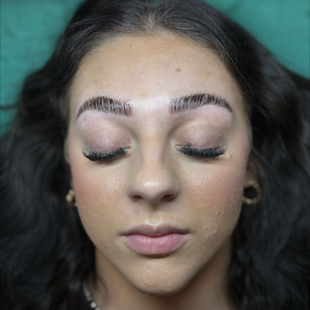Eyebrow Lamination, Tint, And Shape