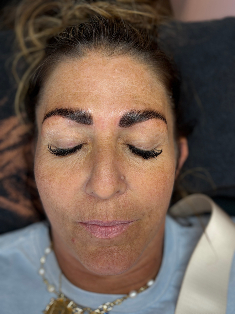 Eyebrow Lamination, Tint, And Shape