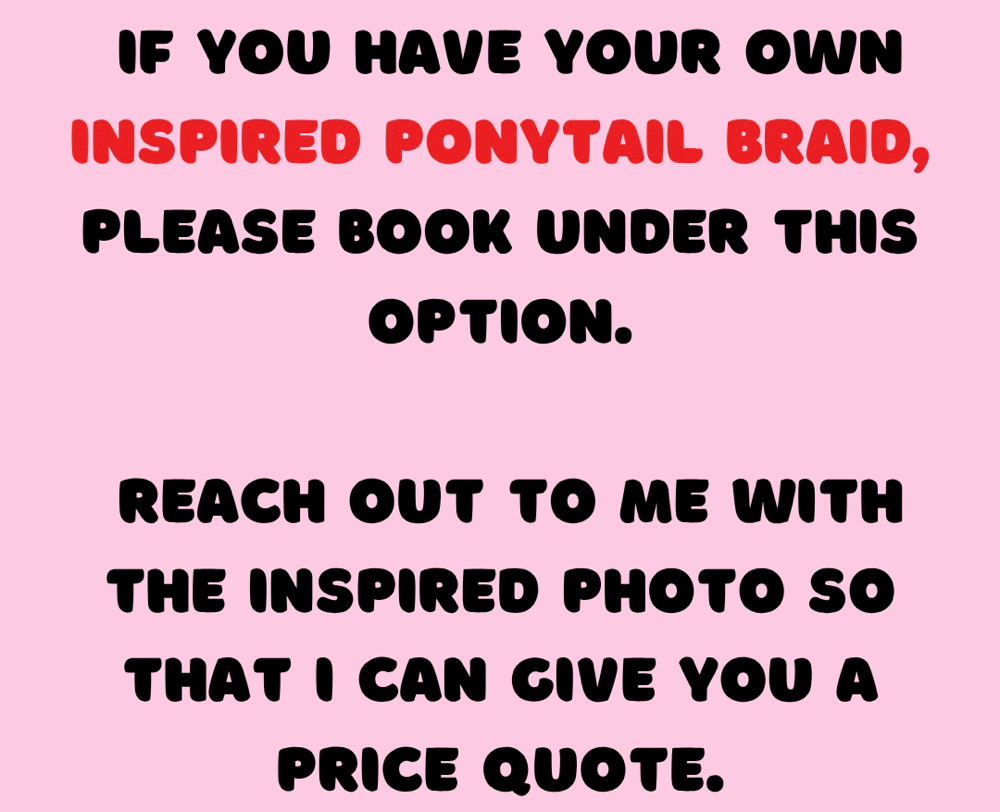 INSPIRED PONYTAIL IDEA