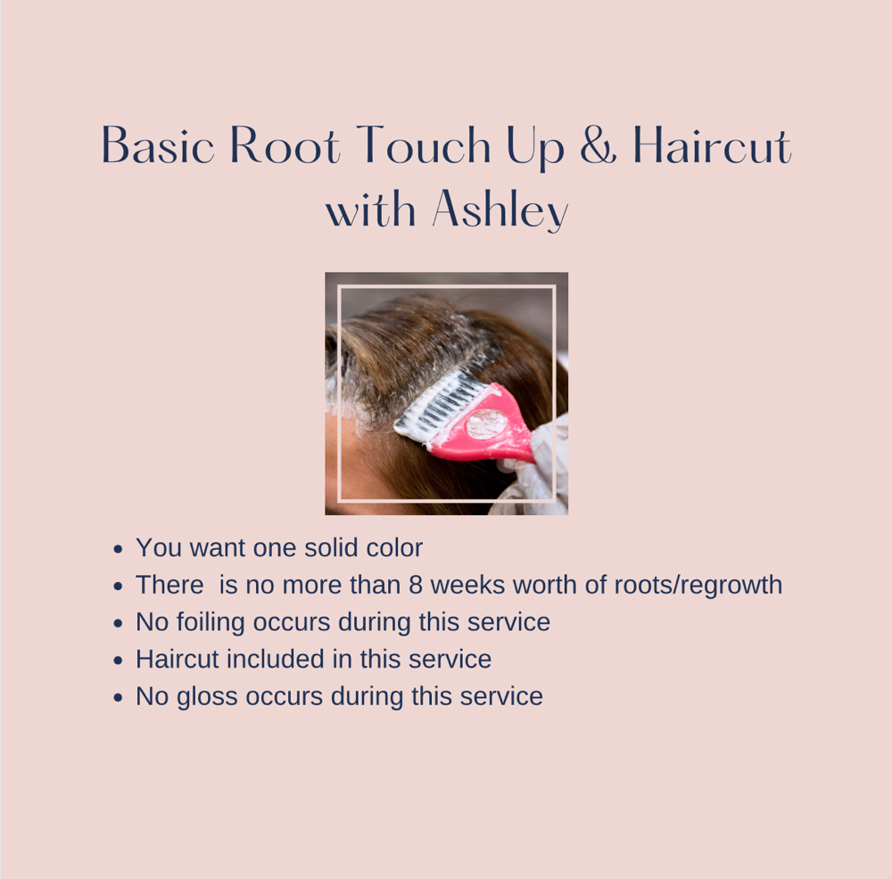 Basic Root Touch Up W/ Haircut