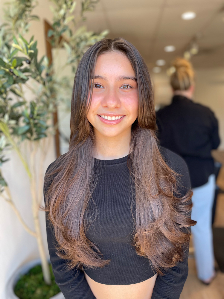 Layered Haircut & Blowdry
