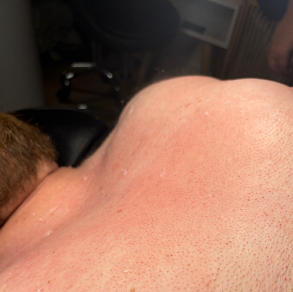 Chest wax at Bae's Beauty Esthetics in Milan, TN
